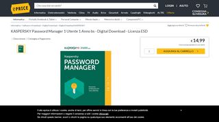 
                            13. KASPERSKY - Password Manager 1 Utente 1 Anno bs - Digital ...