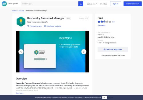 
                            13. Kaspersky Password Manager 9.1.1 free download for Mac | MacUpdate
