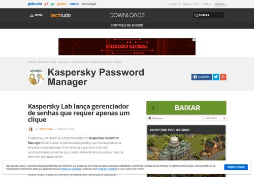 
                            12. Kaspersky Password Manager | Download | TechTudo