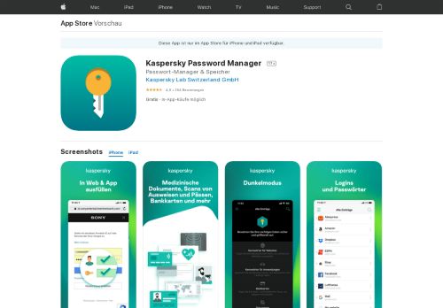 
                            6. Kaspersky Password Manager im App Store - iTunes - Apple