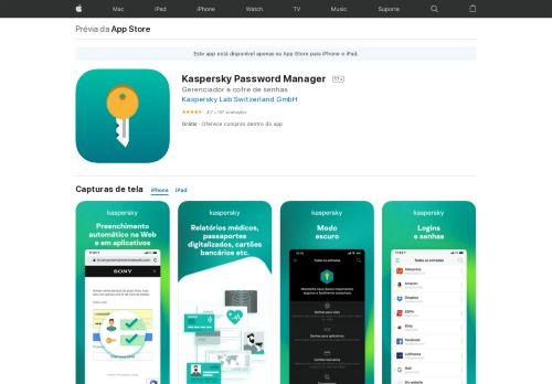 
                            3. Kaspersky Password Manager na App Store - iTunes - Apple