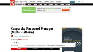 
                            9. Kaspersky Password Manager Password Managers - Review 2018 ...