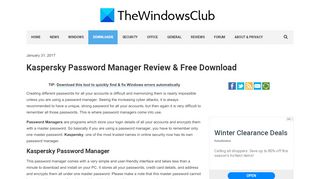 
                            7. Kaspersky Password Manager Review & Free Download