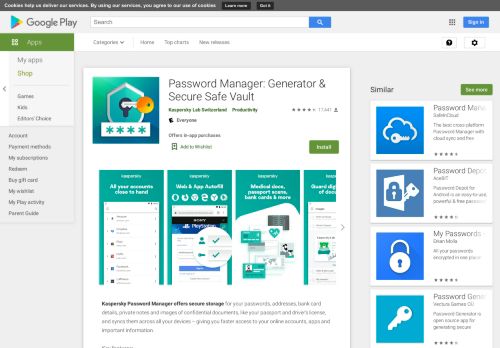 
                            8. Kaspersky Password Manager & Secure Data Vault - Apps on ...