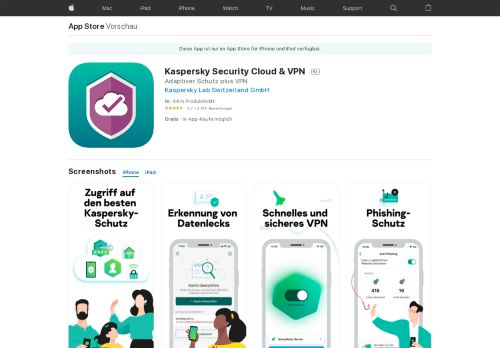 
                            9. Kaspersky Security Cloud im App Store - iTunes - Apple