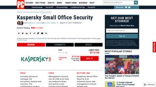 
                            10. Kaspersky Small Office Security Review & Rating | PCMag.com