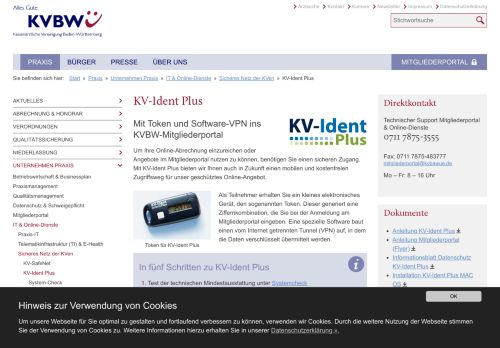 
                            8. Kassenärztliche Vereinigung Baden-Württemberg: KV-Ident Plus