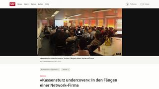 
                            13. Kassensturz undercover»: In den Fängen einer Network-Firma - SRF