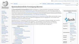 
                            6. Kassenzahnärztliche Vereinigung Bayerns – Wikipedia