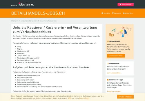 
                            13. Kassierer - detailhandels-jobs.ch