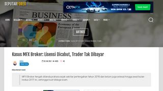 
                            2. Kasus MFX Broker: Lisensi Dicabut, Trader Tak Dibayar - Seputar Forex