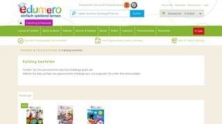 
                            11. Katalog gratis bestellen - edumero.de