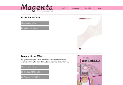 
                            11. Kataloge | Magenta Werbemittel