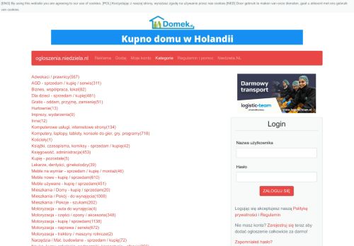 
                            4. Kategorie - Holandia - ogloszenia - Niedziela.NL