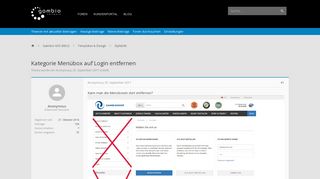 
                            12. Kategorie Menübox auf Login entfernen | Gambio Forum - Die ...