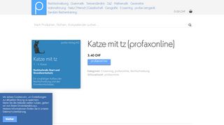 
                            5. Katze mit tz (profaxonline) | profax