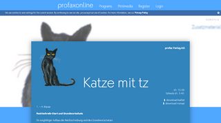 
                            1. Katze mit tz | profaxonline