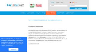 
                            13. Kaufagent-Gebotsagent - Baytomat.com - eBay Sniper und ...