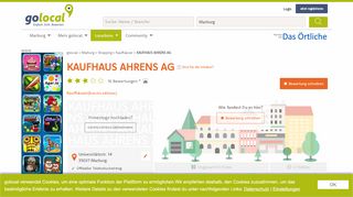 
                            12. KAUFHAUS AHRENS AG - 14 Bewertungen - Marburg ... - golocal