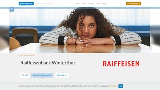 
                            11. Kaufmann/-frau EFZ Bank @ Raiffeisenbank Winterthur - gateway.one