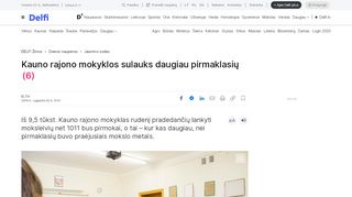 
                            10. Kauno rajono mokyklos sulauks daugiau pirmaklasių - DELFI
