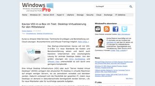 
                            7. Kaviza VDI-in-a-Box im Test: Desktop-Virtualisierung für den ...