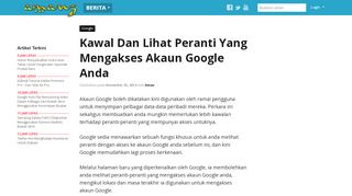 
                            11. Kawal Dan Lihat Peranti Yang Mengakses Akaun Google Anda ...