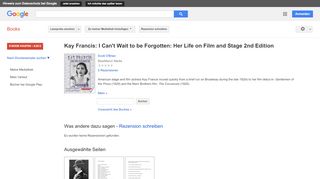 
                            13. Kay Francis: I Can't Wait to be Forgotten: Her Life on Film and ...