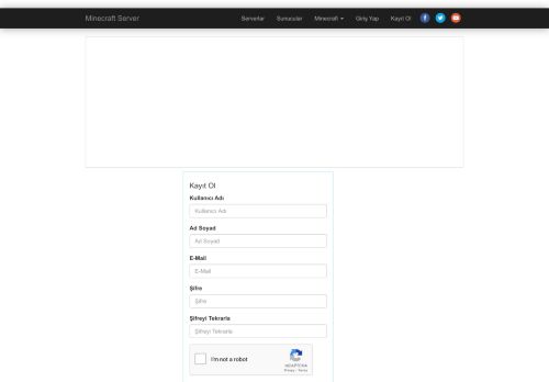 
                            11. Kayıt Ol - Minecraft Server