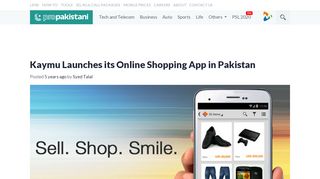 
                            6. Kaymu Launches its Online Shopping App in Pakistan - ...