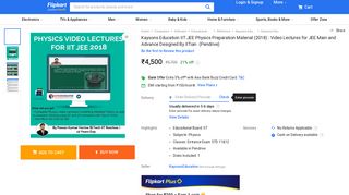 
                            8. Kaysons Education IIT JEE Physics Preparation Material (2018) - Flipkart