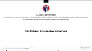 
                            7. kaysons education reviews | Kaysons Education