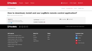 
                            6. KB Parallels: How to download, install and use LogMeIn remote ...