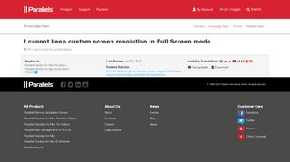 
                            8. KB Parallels: I cannot keep custom screen resolution in Full Screen ...