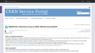 
                            9. KB0004765 - Federated access to CERN: SWITCH and eduGAIN ...