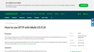 
                            3. KB2062: How to use SFTP with Multi-OS FLR - Veeam