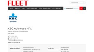 
                            11. KBC Autolease N.V. – FLEET.be