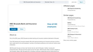 
                            11. KBC Brussels Bank and Insurance | LinkedIn