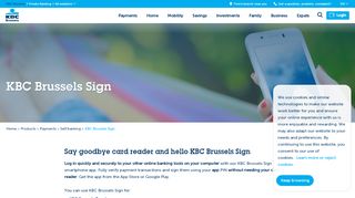
                            6. KBC Brussels Sign Log in quickly and securely to your other online ...