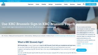 
                            7. KBC Brussels Sign: snel aanmelden en tekenen met je smartphone ...