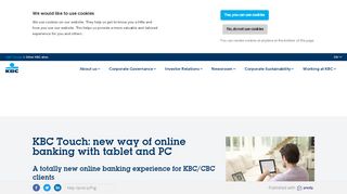 
                            12. KBC Touch: new way of online banking with tablet and PC