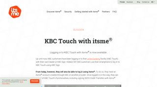 
                            10. KBC Touch with itsme® | itsme®