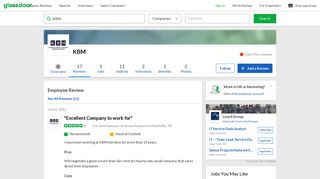 
                            7. KBM - KBM training | Glassdoor