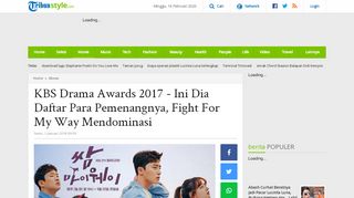 
                            6. KBS Drama Awards 2017 - Ini Dia Daftar Para Pemenangnya, Fight ...