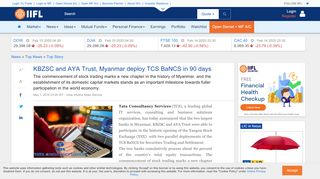 
                            10. KBZSC and AYA Trust, Myanmar deploy TCS BaNCS in 90 days