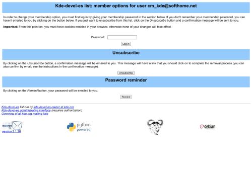 
                            13. Kde-devel-es list: member options for user cm_kde@softhome.net