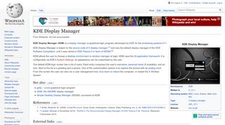 
                            1. KDE Display Manager - Wikipedia