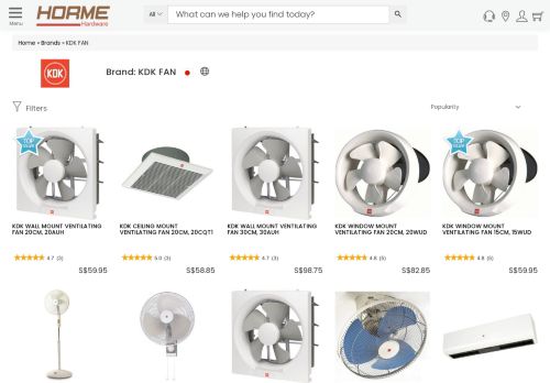 
                            5. KDK FAN Singapore - Shop Online @ Horme Hardware