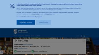 
                            10. Ke Xing Home Page, University of South Australia