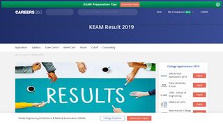 
                            7. KEAM Result 2019, Rank List - Check here - Engineering - Careers360